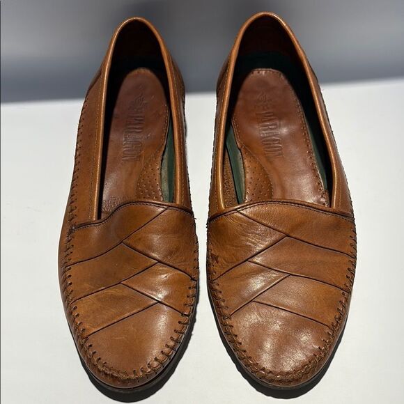 Vintage PARAGON Brown Leather Loafers - Picture 2 of 12